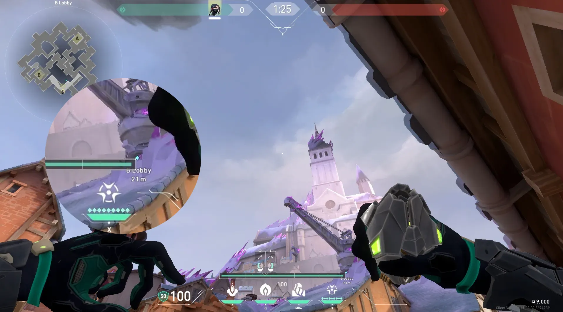 Viper Poison Cloud on Corrode Attack Mid — step 5 of 6: Aim — line up the shot
