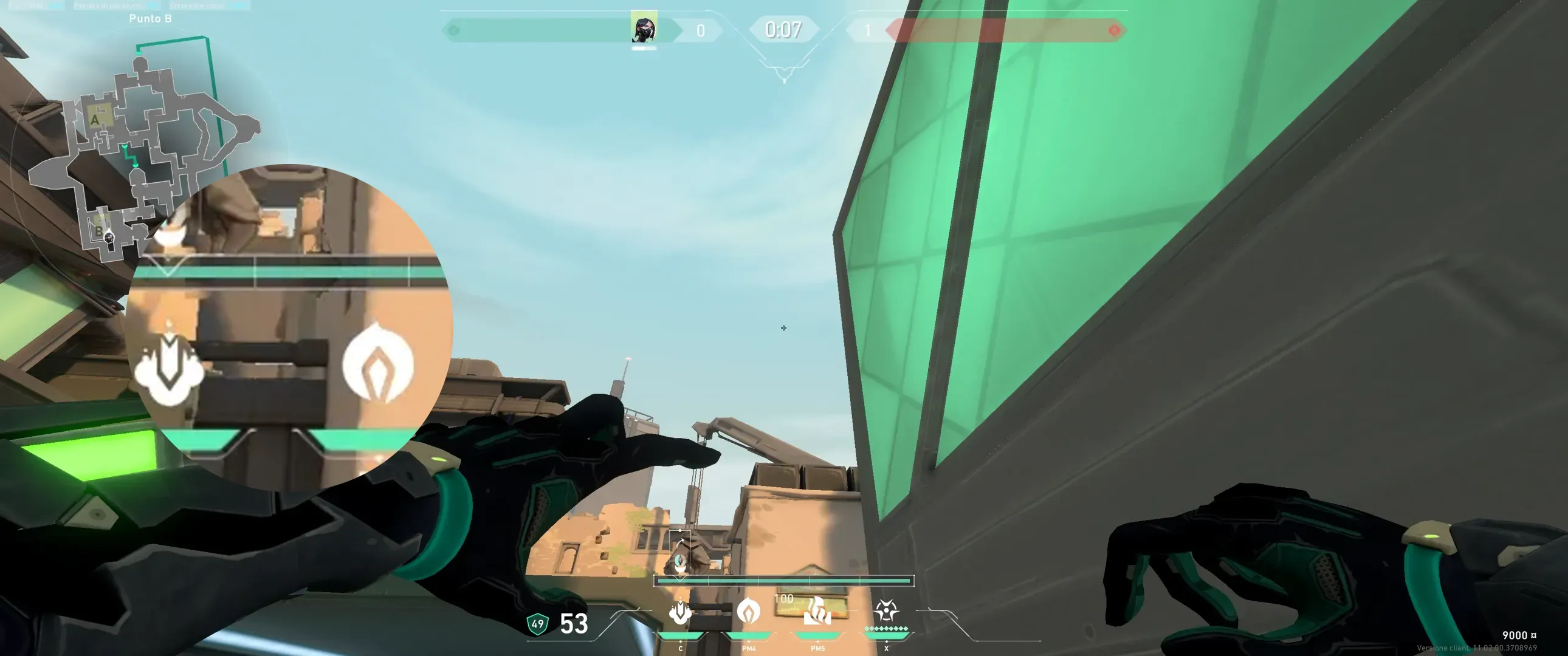 Viper Snake Bite on Bind Defense Site A — step 2 of 3: Aim — line up the shot