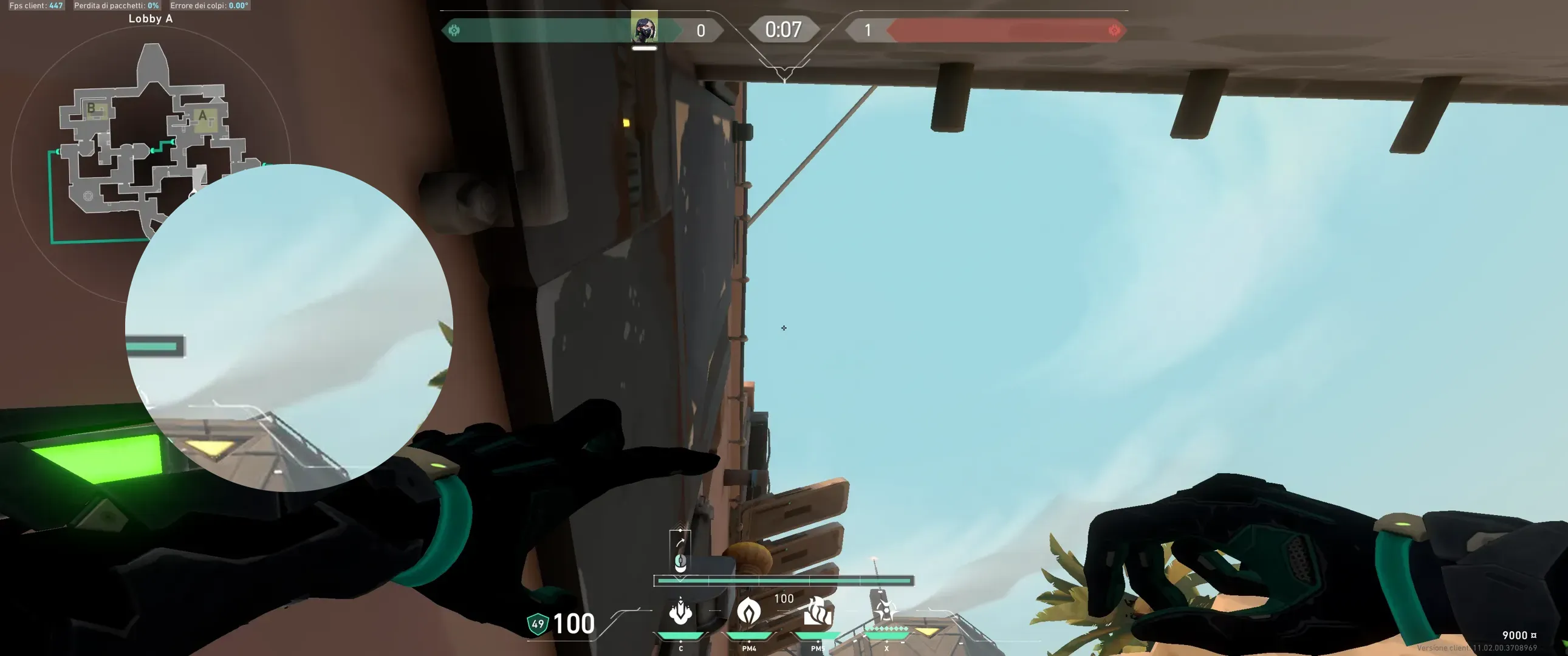 Viper Snake Bite on Bind Attack Site A — step 2 of 3: Aim — line up the shot