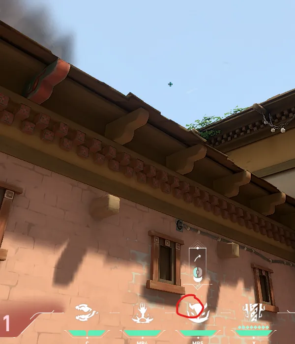 Fade Haunt on Haven Defense Site A — step 2 of 3: Aim — line up the shot
