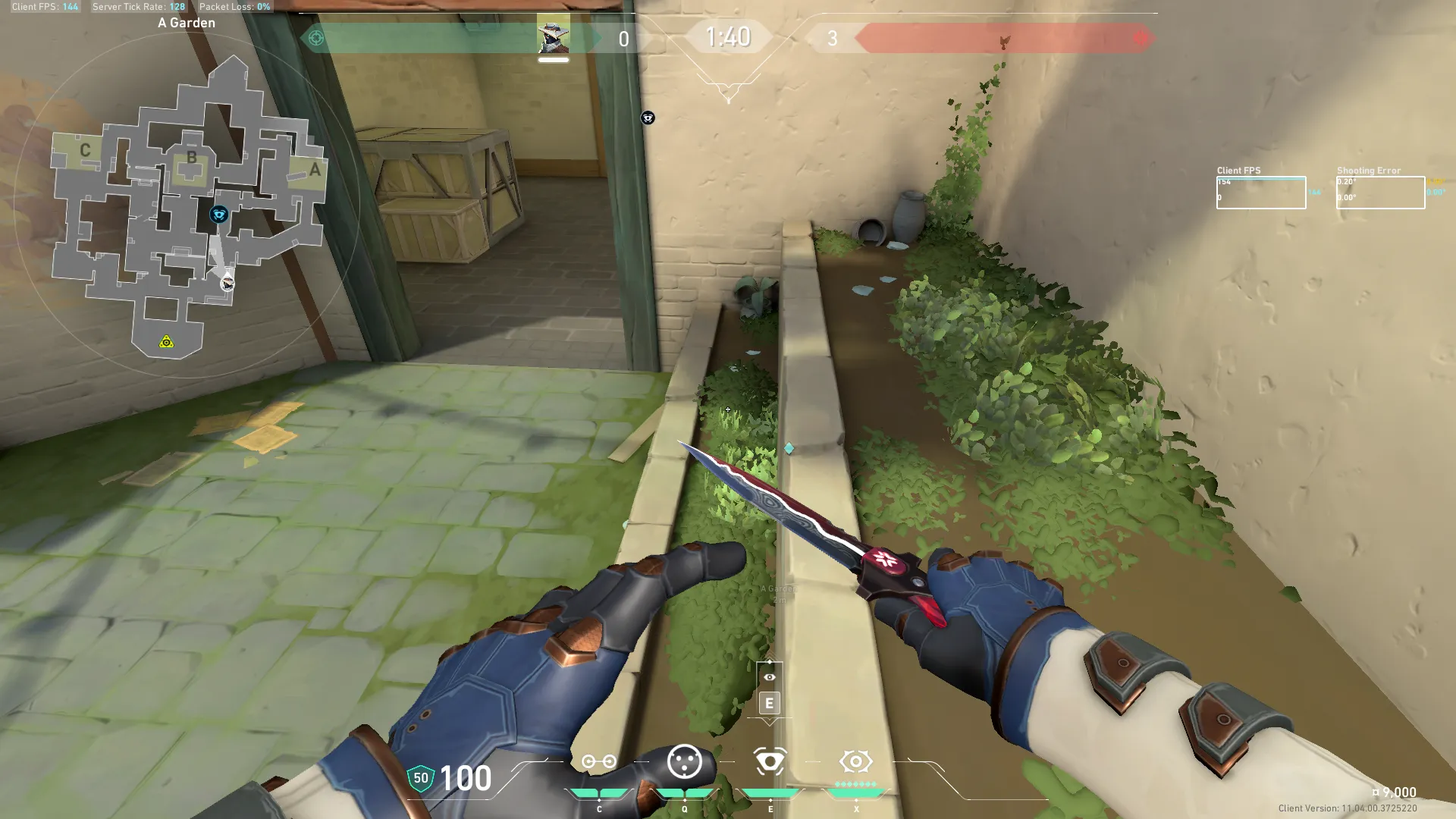 Cypher Trapwire on Haven Attack Site A — step 3 of 9: Aim — line up the shot