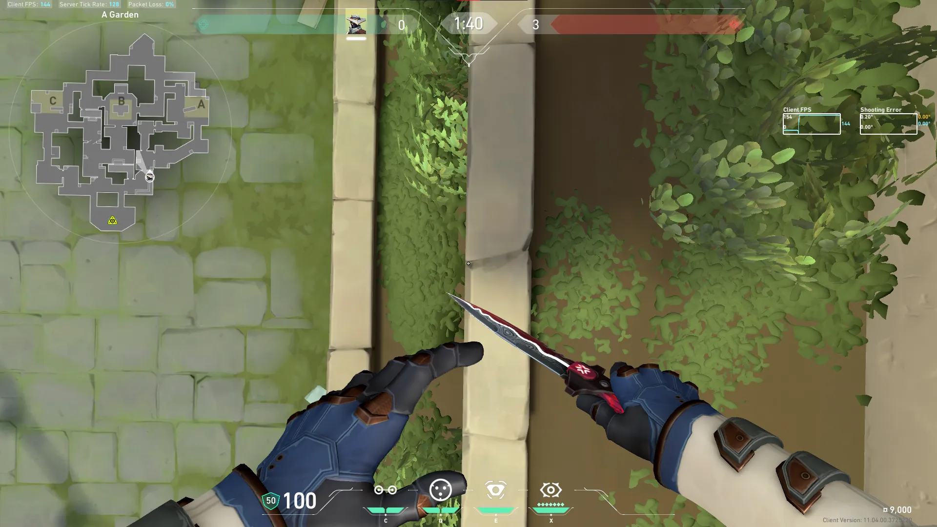 Cypher Trapwire on Haven Attack Site A — step 4 of 9: Aim — line up the shot