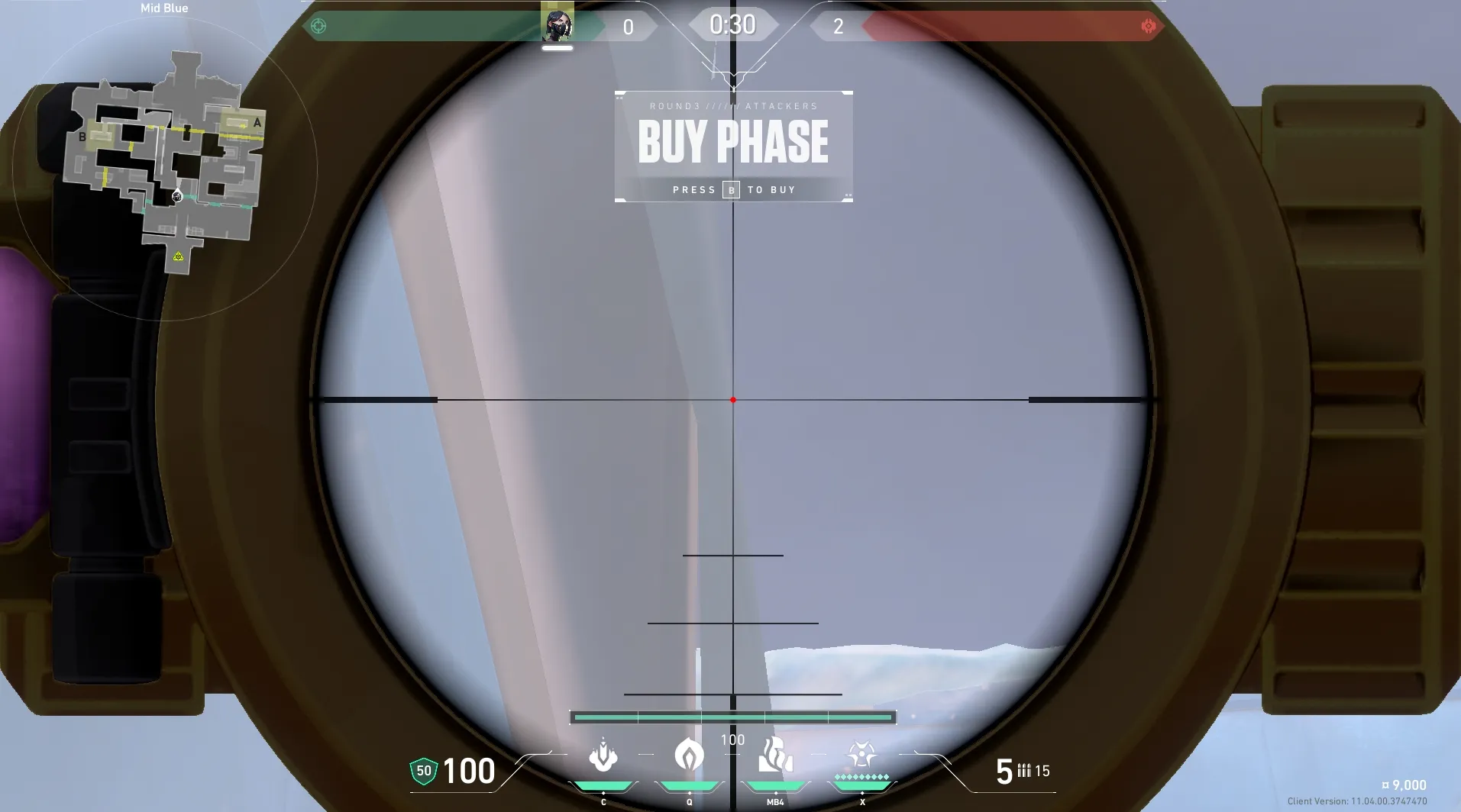 Viper Poison Cloud on Icebox Defense Mid — step 3 of 5: Aim — line up the shot