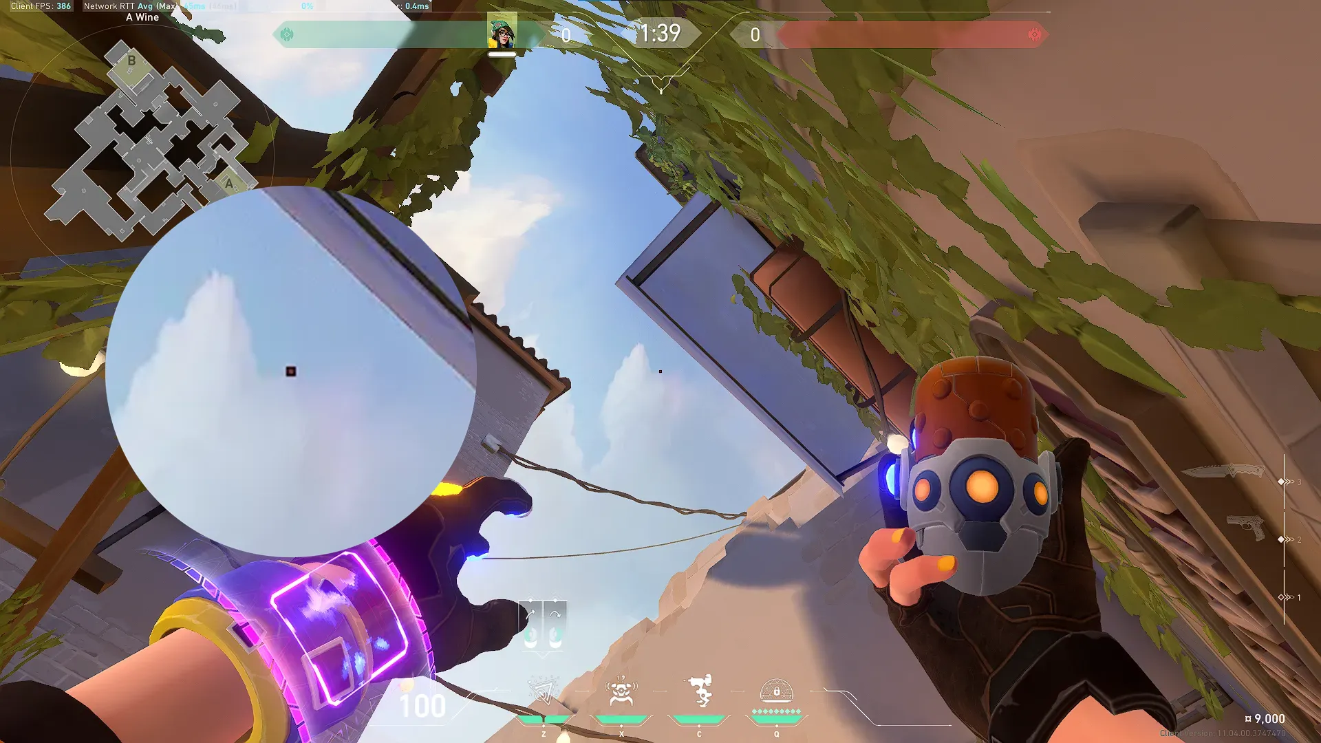 Killjoy Nanoswarm on Ascent Attack Site A — step 2 of 3: Aim — line up the shot