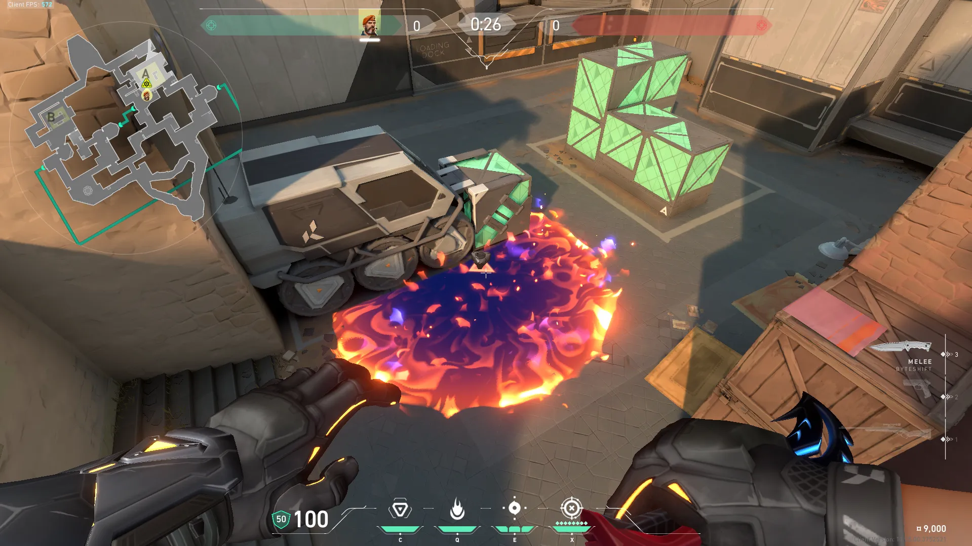 Brimstone Incendiary on Bind Attack Site A — step 3 of 3: Result