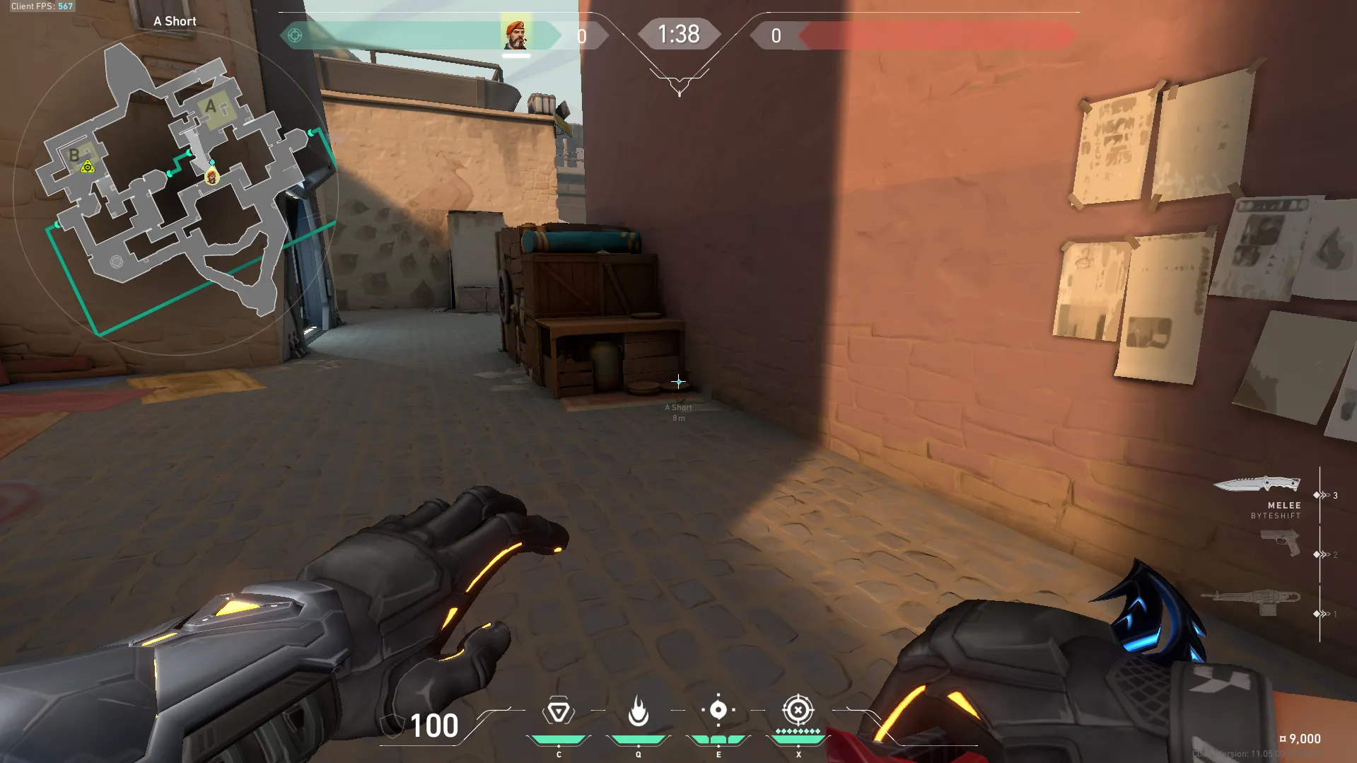 A Cubby to B Default Stall Defuse — Brimstone lineup on Bind