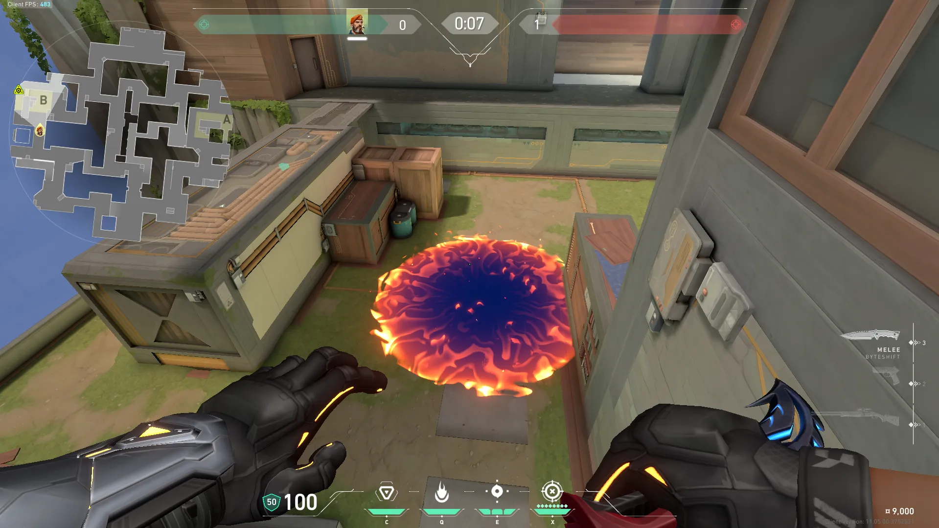 Brimstone Incendiary on Abyss Attack Site B — step 3 of 3: Result