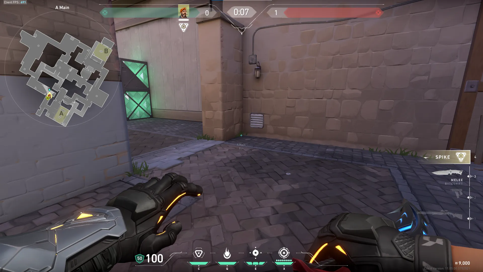 A Main to A Generator Stall Defuse — Brimstone lineup on Ascent
