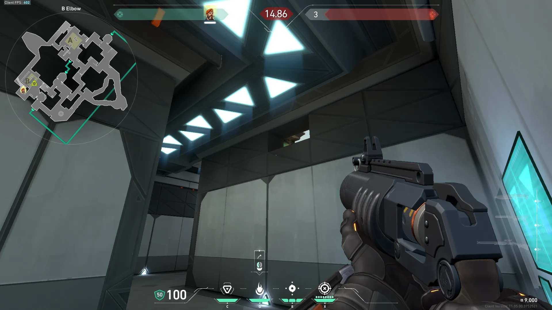 Brimstone Incendiary on Bind Attack Site B — step 2 of 3: Aim — line up the shot