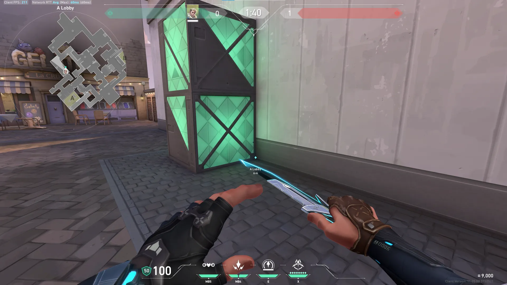 A Generator Double Shockdarts Attack From A Lobby — Sova lineup on Ascent