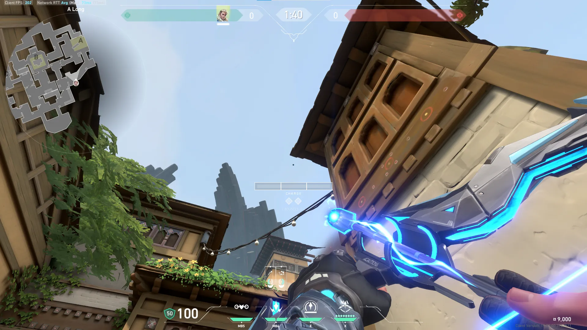 Sova Shock Bolt on Haven Attack Site A — step 4 of 6: Aim — line up the shot