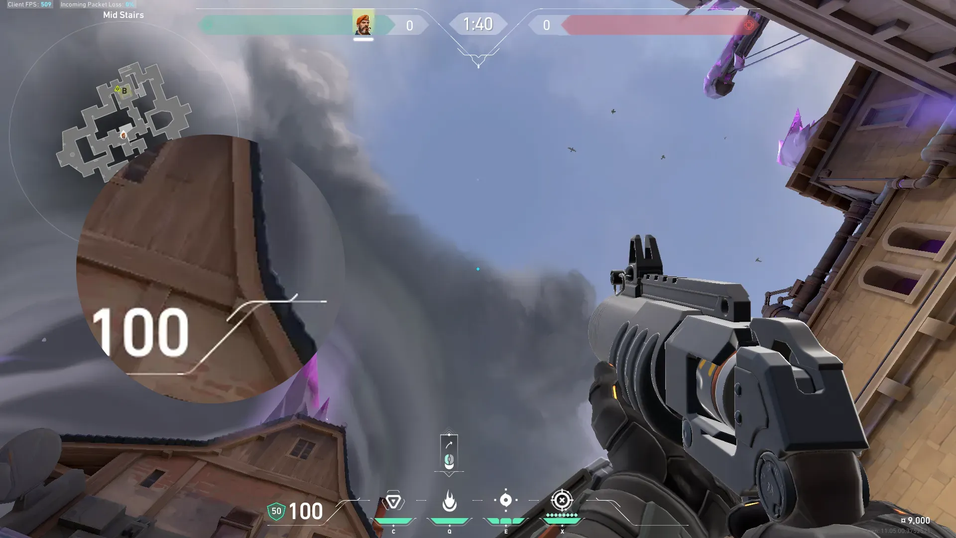 Brimstone Incendiary on Corrode Attack Site B — step 2 of 3: Aim — line up the shot