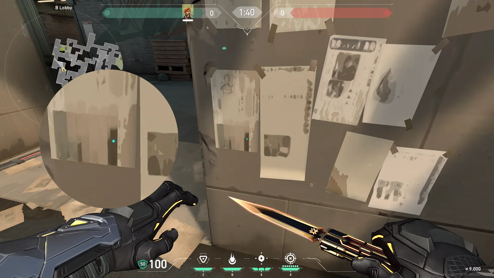 Brimstone Incendiary on Split Attack Site B — step 2 of 4: Aim — line up the shot