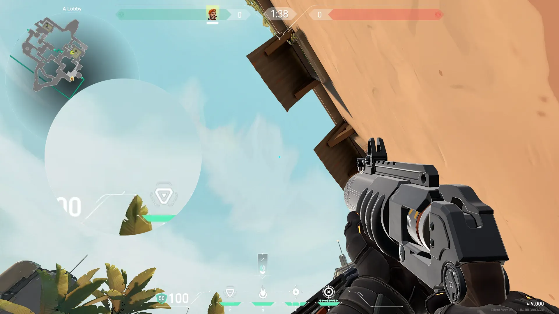 Brimstone Incendiary on Bind Attack Site A — step 2 of 3: Aim — line up the shot