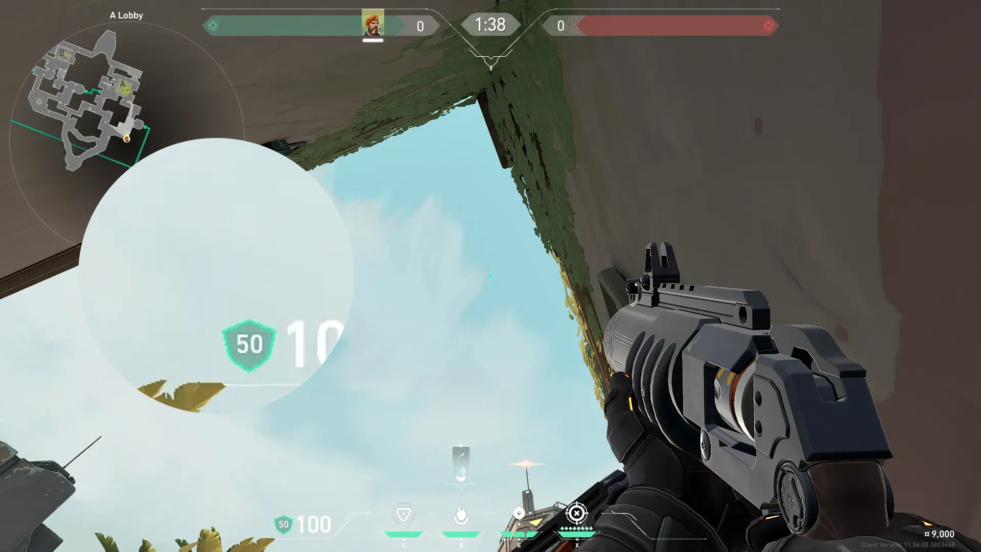 Brimstone Incendiary on Bind Attack Site A — step 2 of 3: Aim — line up the shot
