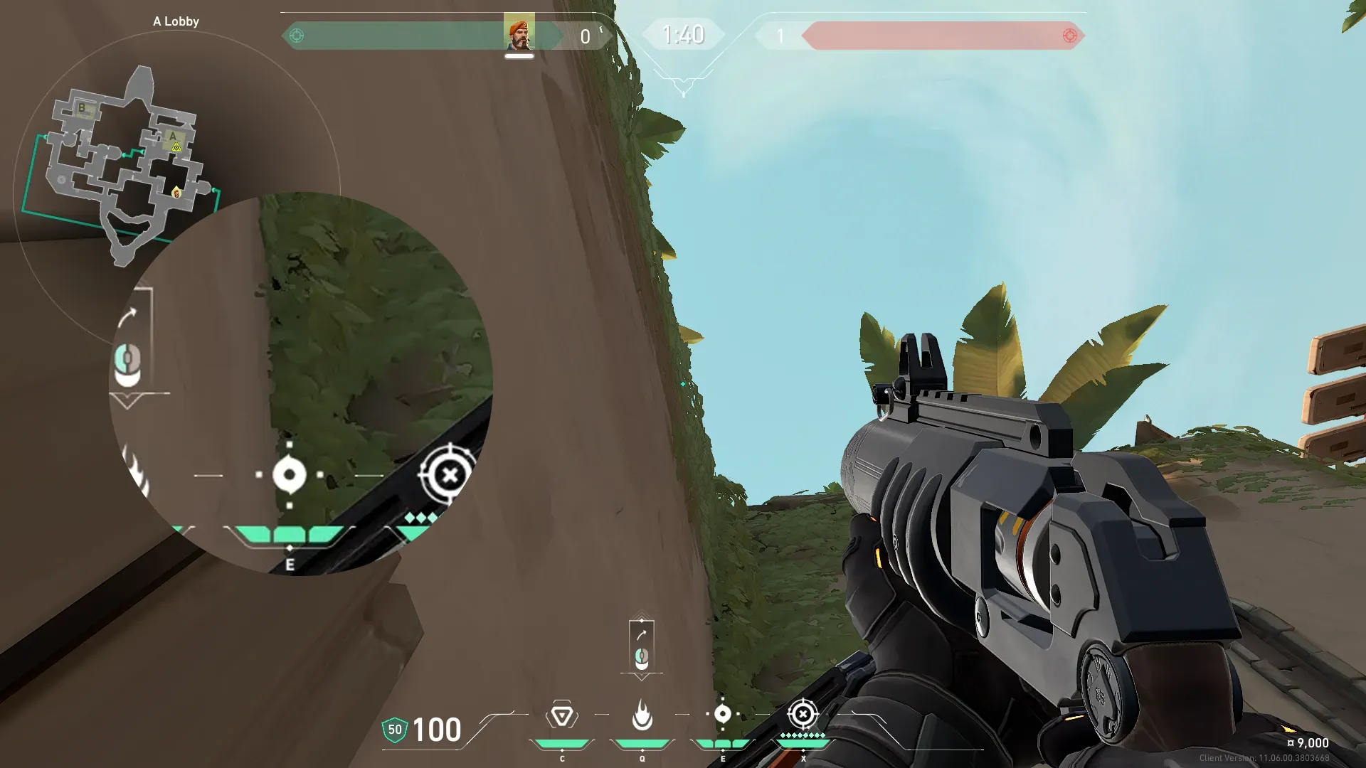 Brimstone Incendiary on Bind Attack Site A — step 2 of 3: Aim — line up the shot
