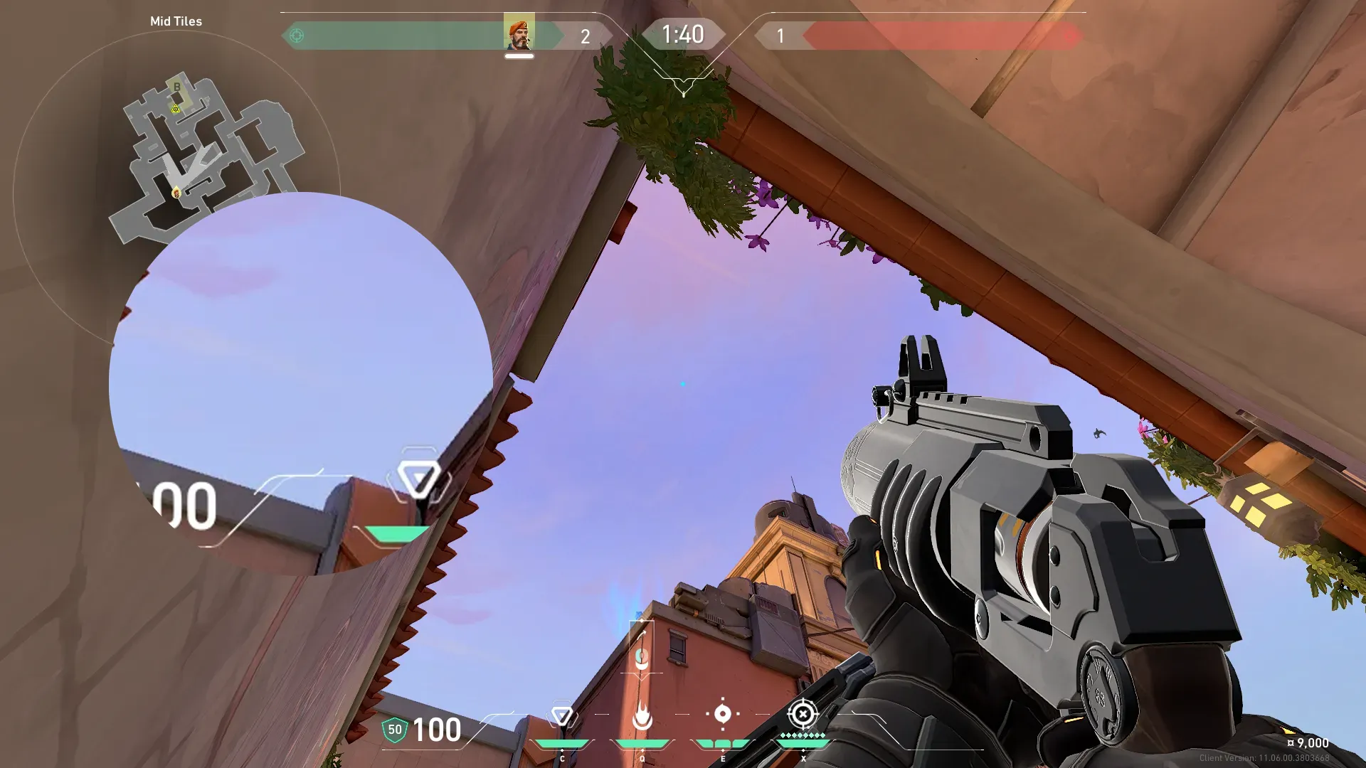 Brimstone Incendiary on Sunset Attack Site B — step 2 of 3: Aim — line up the shot