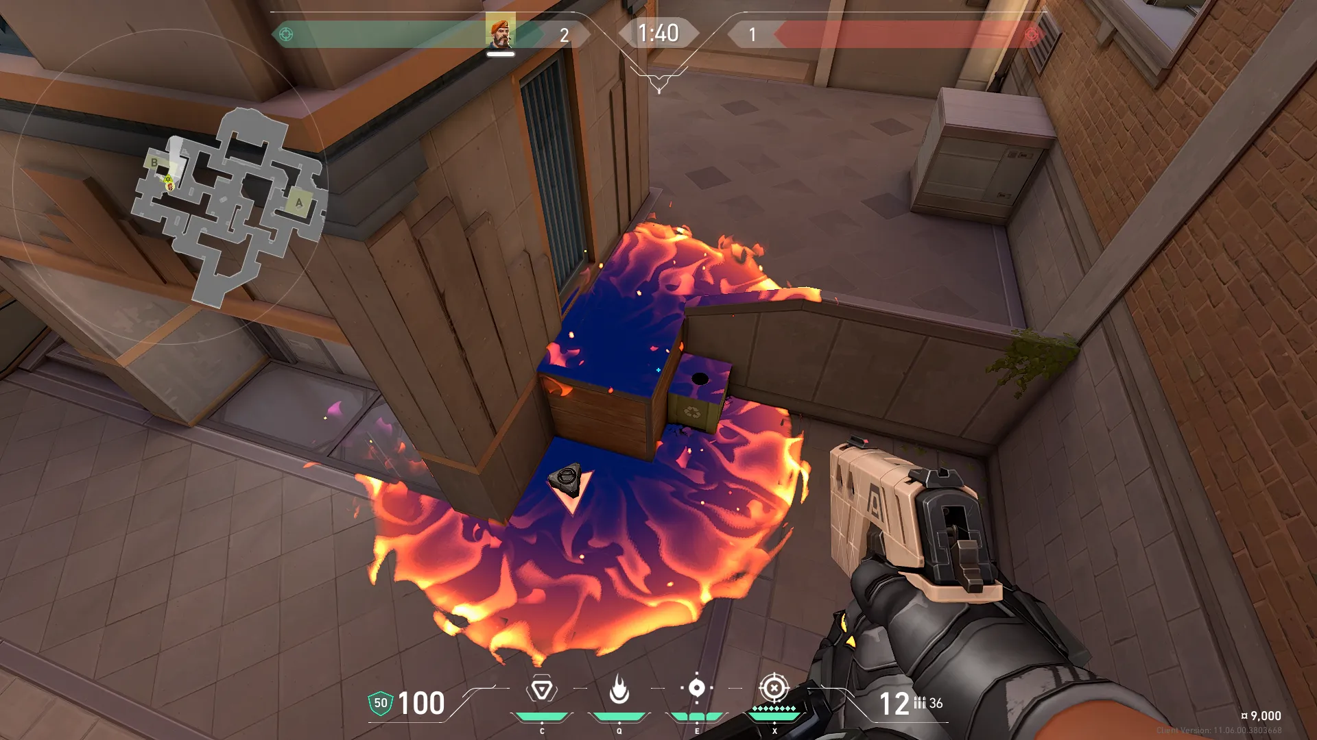 Brimstone Incendiary on Sunset Attack Site B — step 3 of 3: Result
