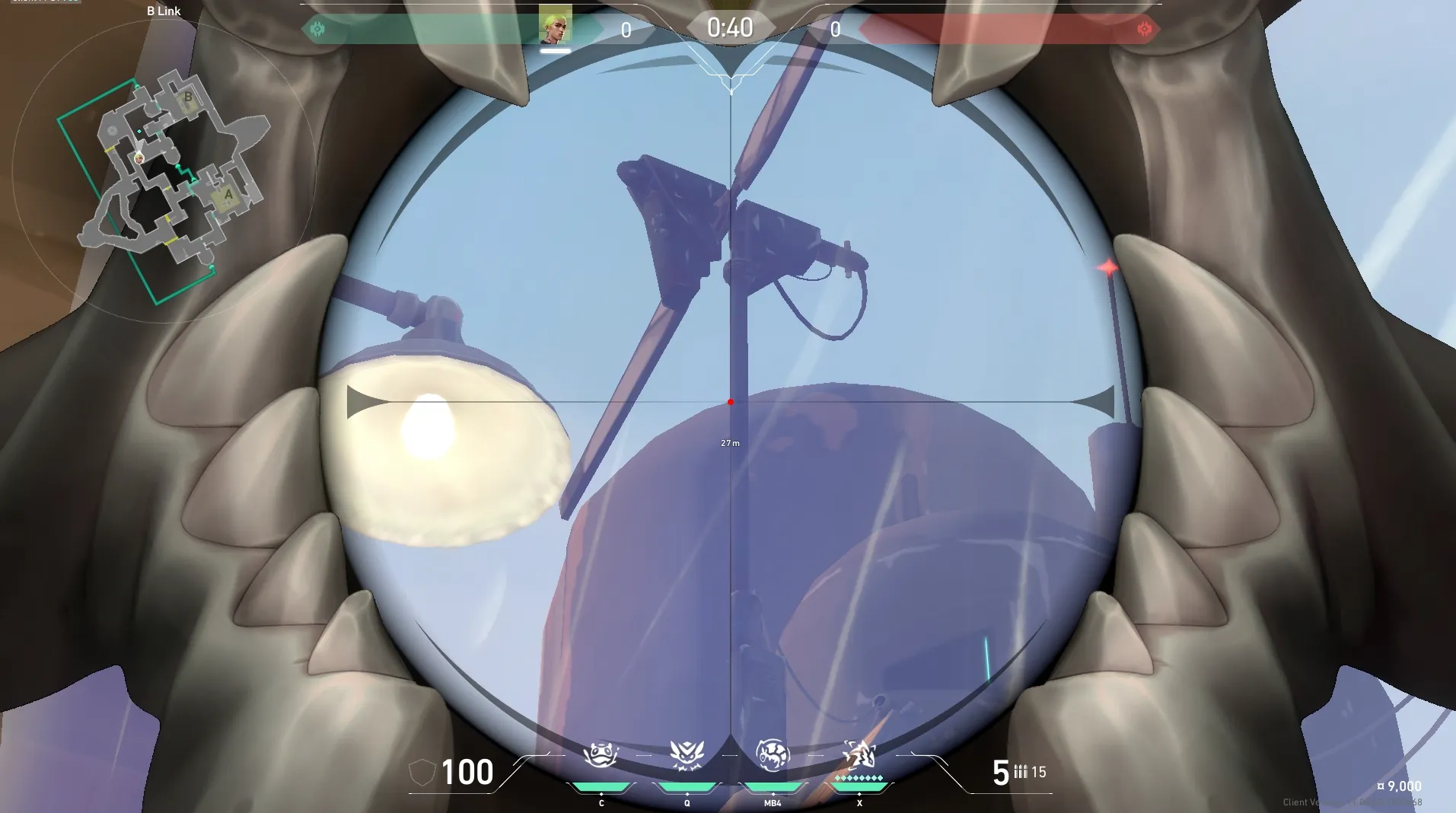 Gekko Mosh Pit on Bind Attack Site B — step 3 of 5: Aim — line up the shot