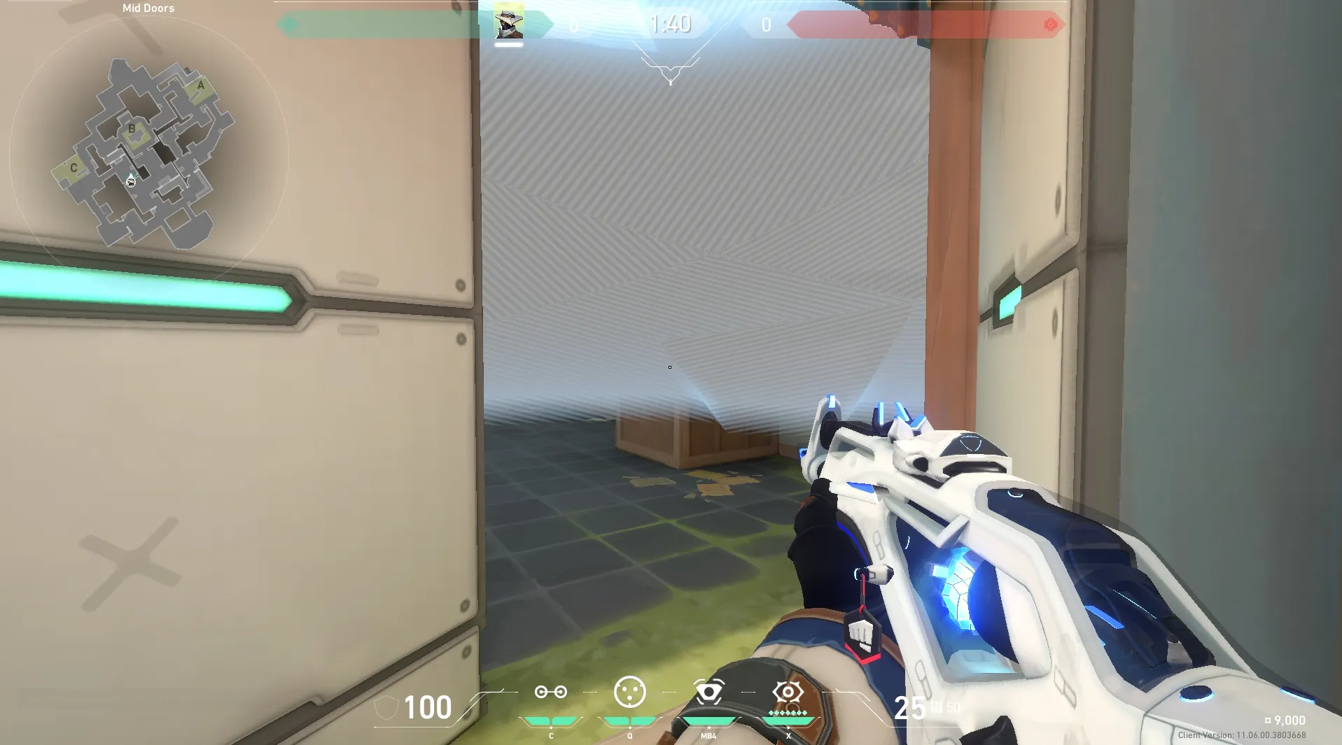 Cypher Cyber Cage on Haven Defense Site C — step 5 of 6: Aim — line up the shot