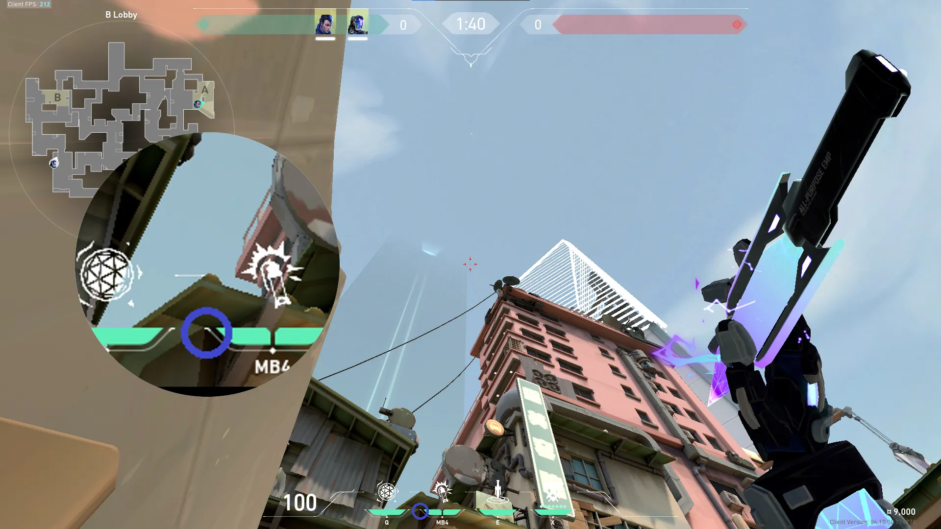 KAY/O Zero_Point on Split Attack Site B — step 2 of 4: Aim — line up the shot