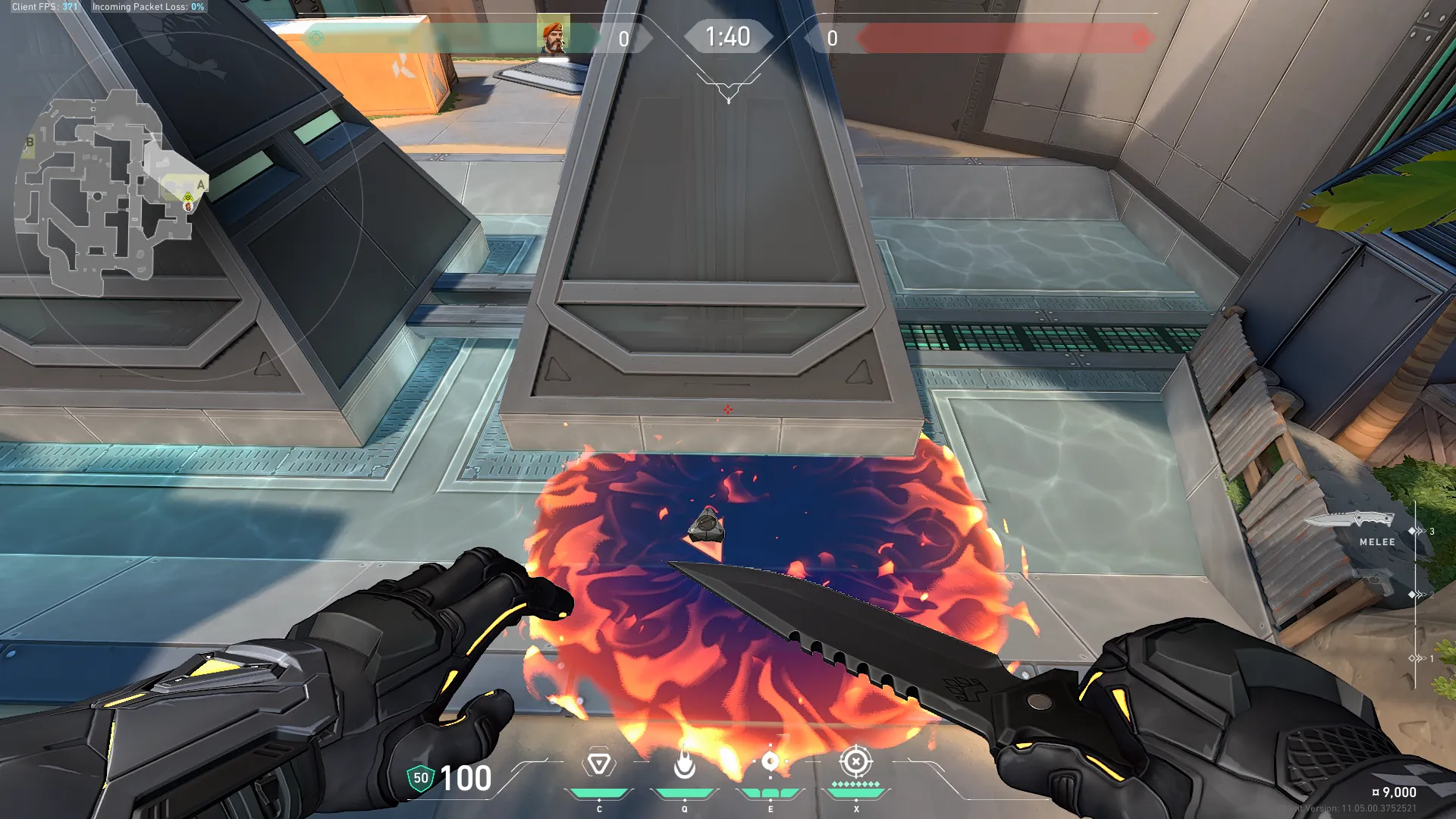 Brimstone Incendiary on Breeze Attack Site A — step 3 of 3: Result