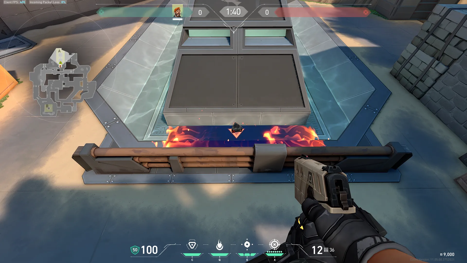 Brimstone Incendiary on Breeze Attack Site A — step 3 of 3: Result