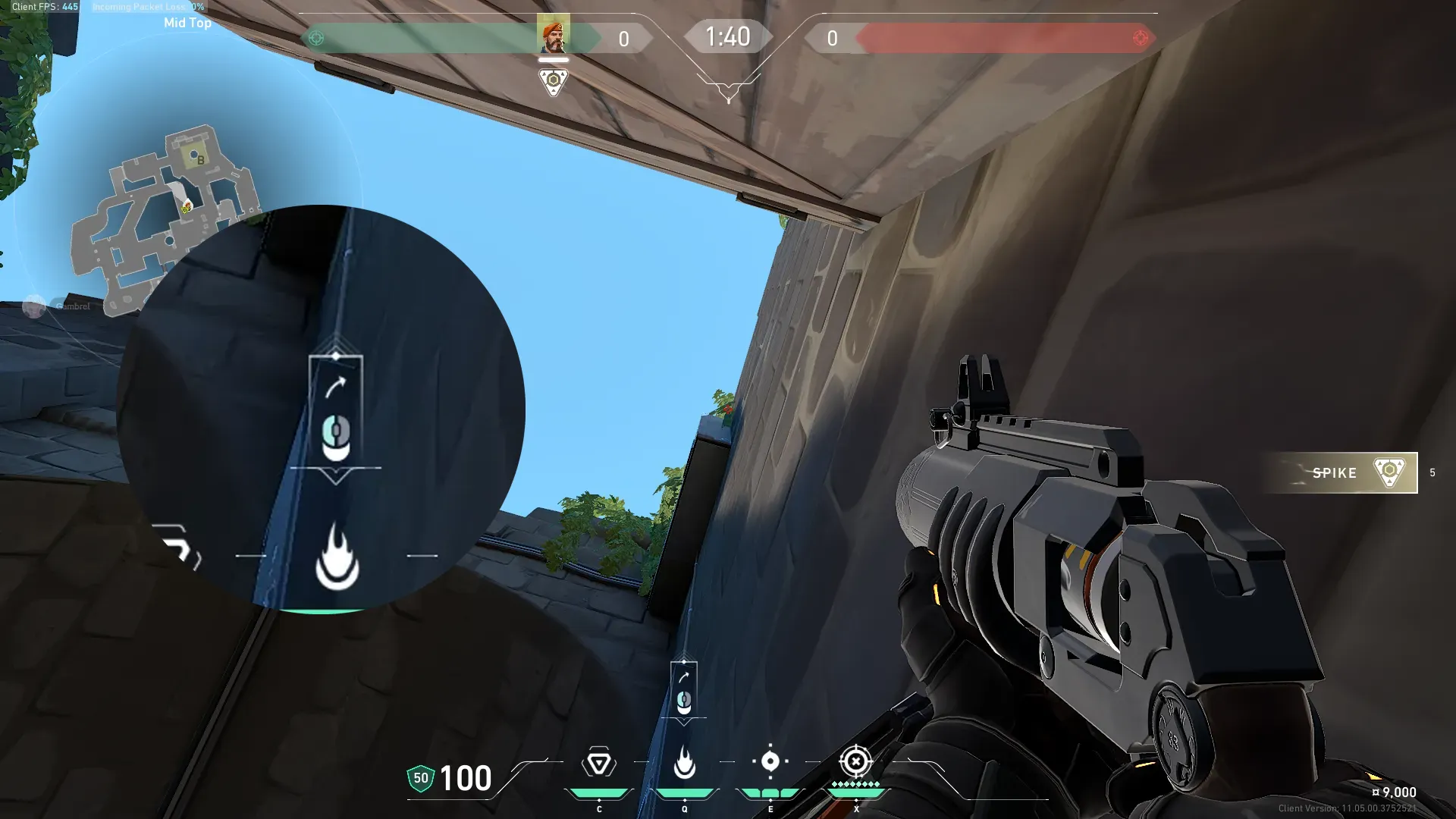 Brimstone Incendiary on Breeze Attack Site B — step 2 of 3: Aim — line up the shot