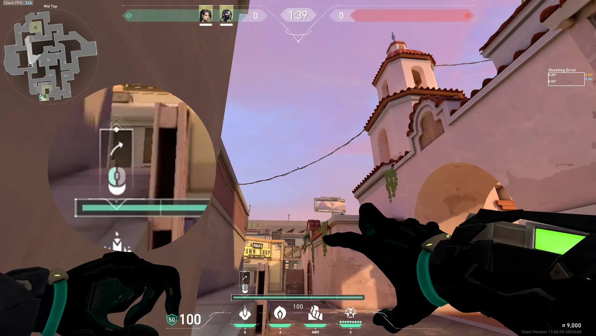 Viper Snake Bite on Sunset Defense Site A — step 2 of 3: Aim — line up the shot