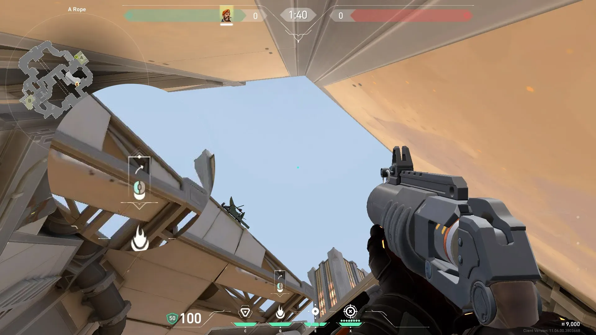 Brimstone Incendiary on Fracture Attack Site A — step 2 of 3: Aim — line up the shot