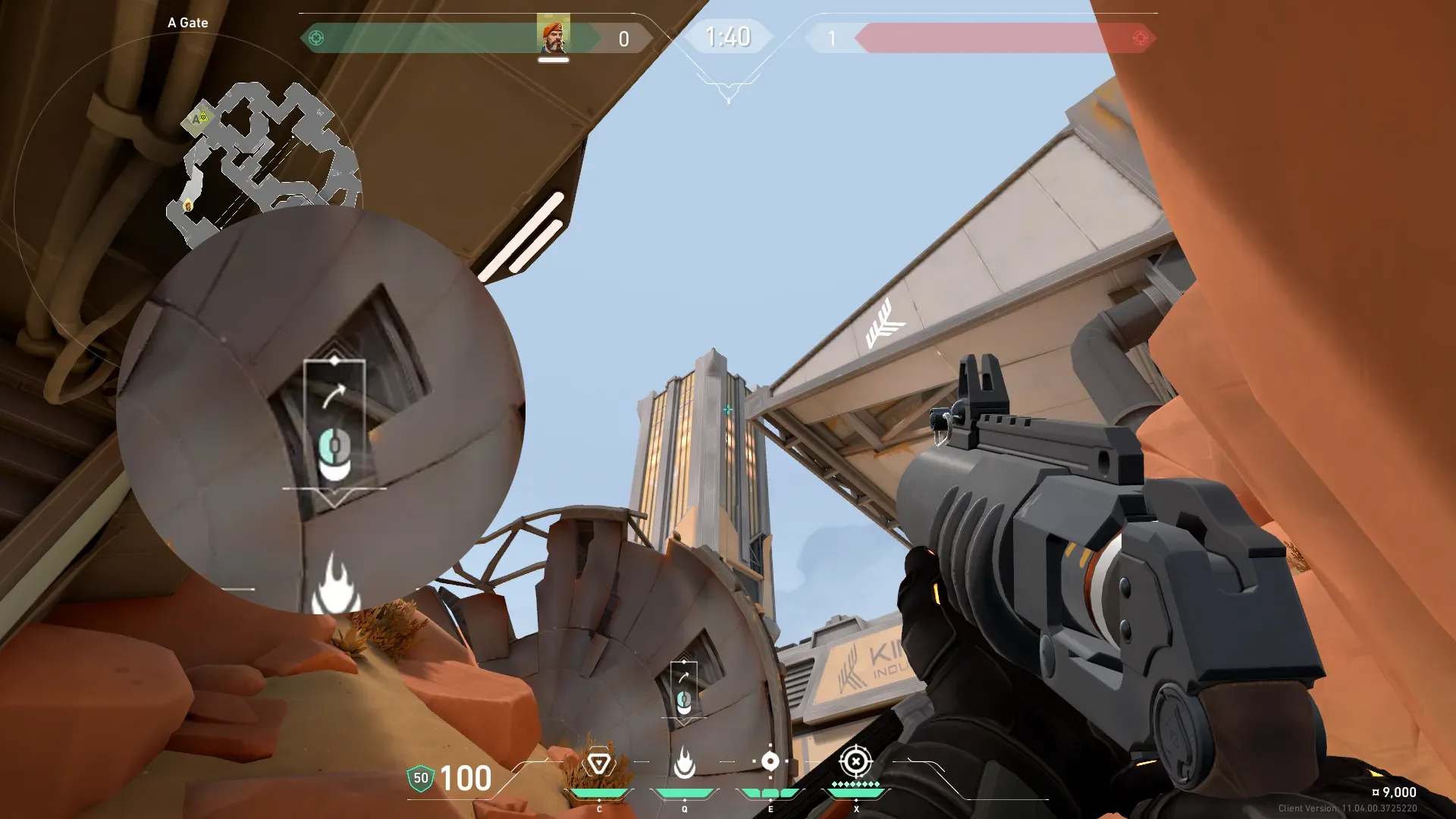 Brimstone Incendiary on Fracture Attack Site A — step 2 of 3: Aim — line up the shot