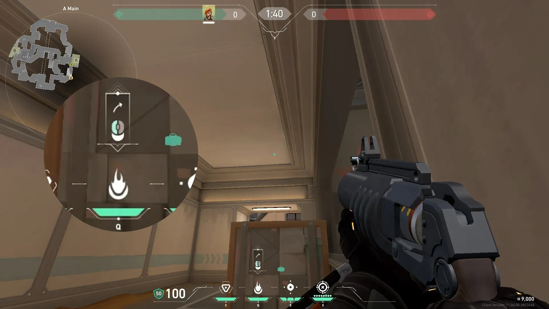 Brimstone Incendiary on Fracture Attack Site A — step 2 of 3: Aim — line up the shot