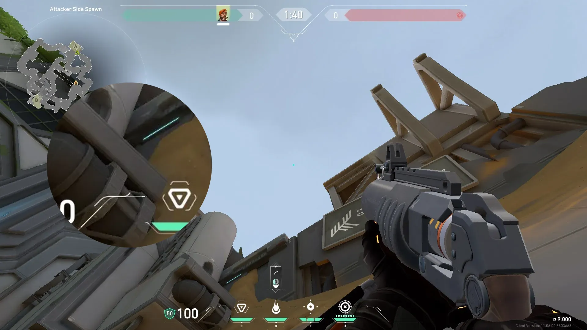 Brimstone Incendiary on Fracture Attack Site A — step 2 of 3: Aim — line up the shot