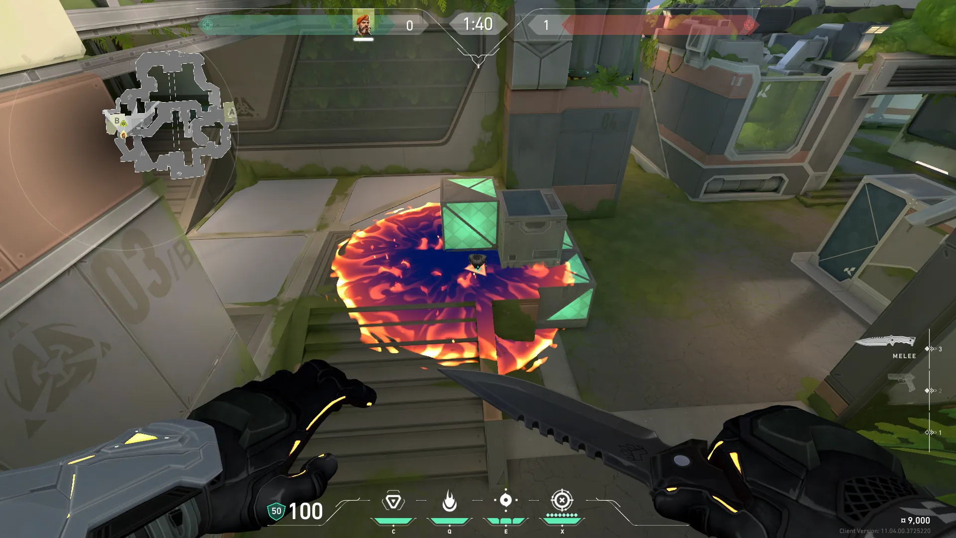 Brimstone Incendiary on Fracture Attack Site B — step 3 of 3: Result