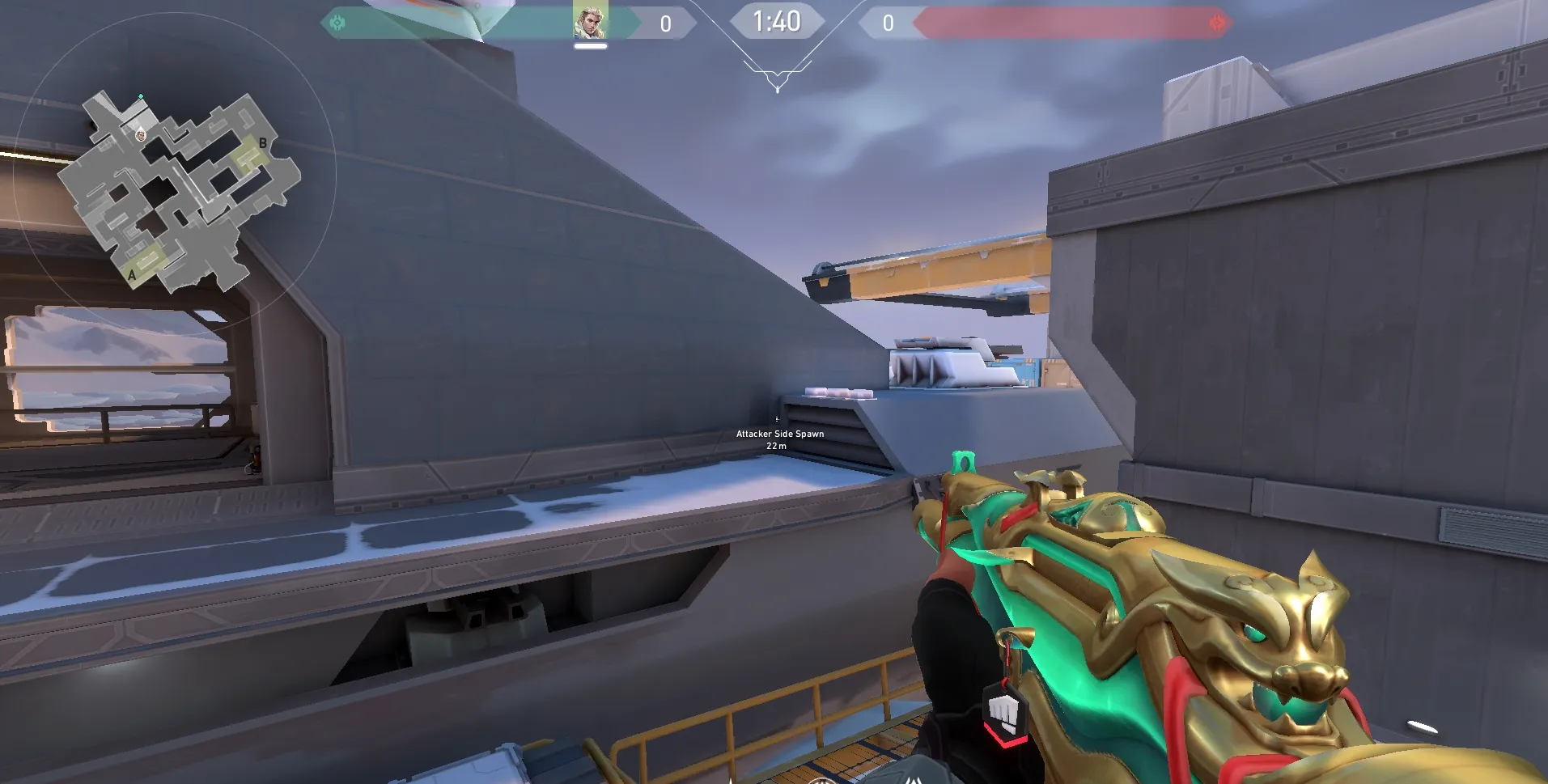 Attacker Spawn to B Yellow (anti Killjoy) — Sova lineup on Icebox