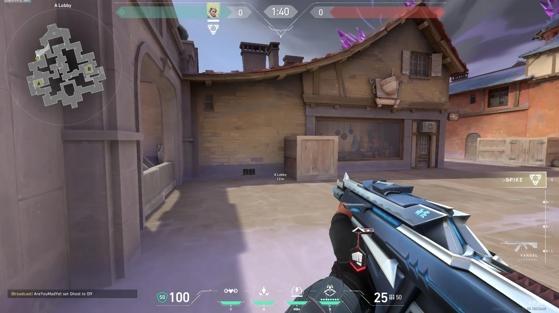 A Lobby to A Yard (attack) #3 — Sova lineup on Corrode