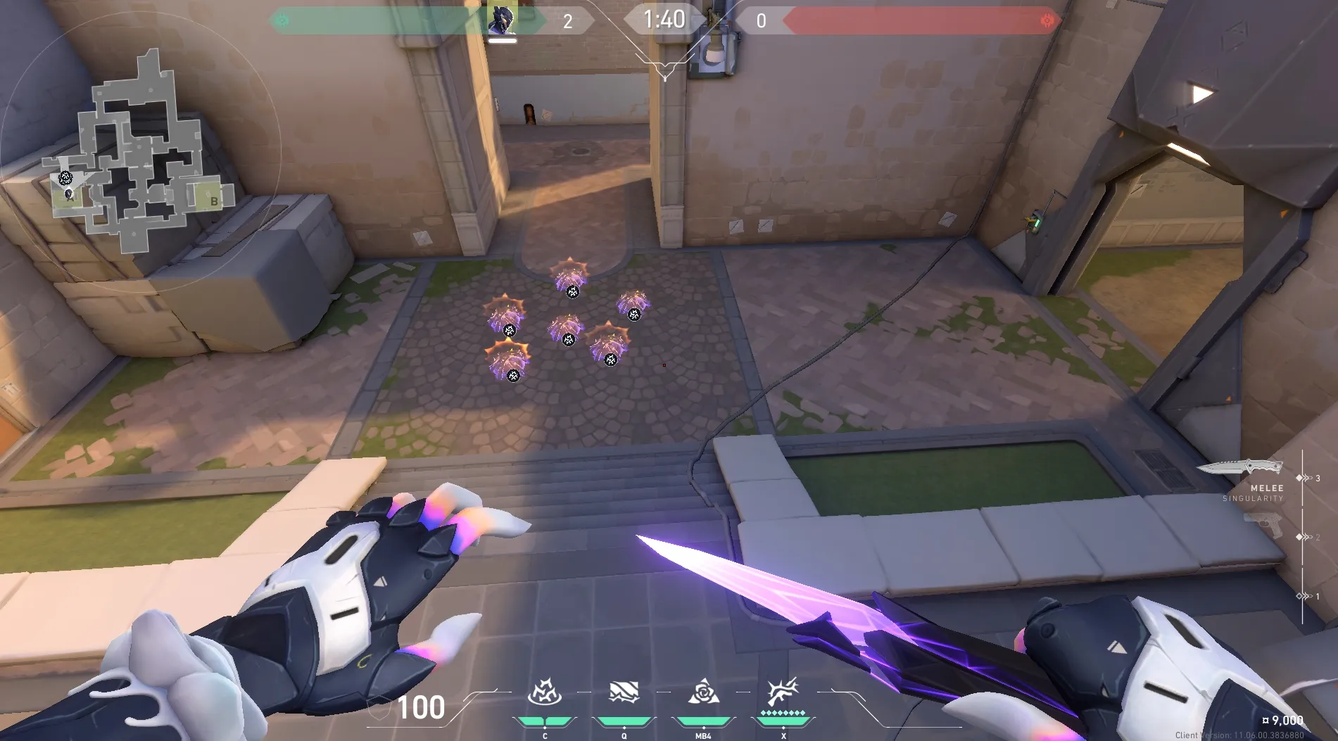 Sova Shock Bolt on Ascent Attack Site A — step 6 of 7: Aim — line up the shot