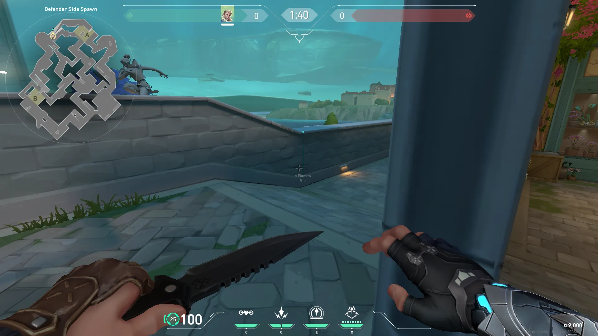 Sova Line up Defender Spawn to a Ramp — Sova lineup on Pearl