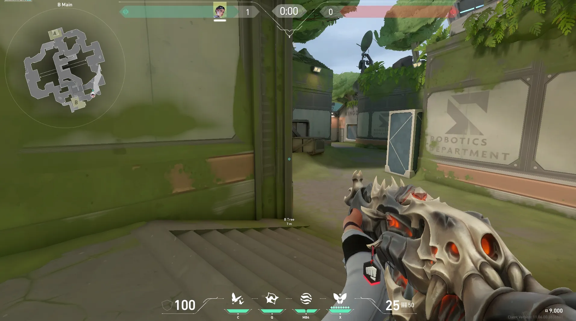 B Main to B Default — Clove lineup on Fracture