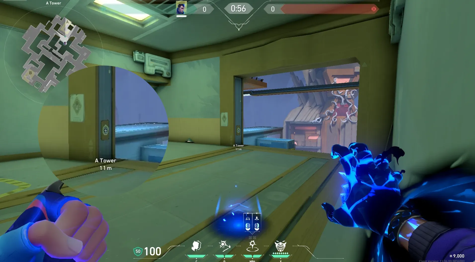 Yoru Gatecrash on Abyss Defense Site A — step 2 of 3: Aim — line up the shot