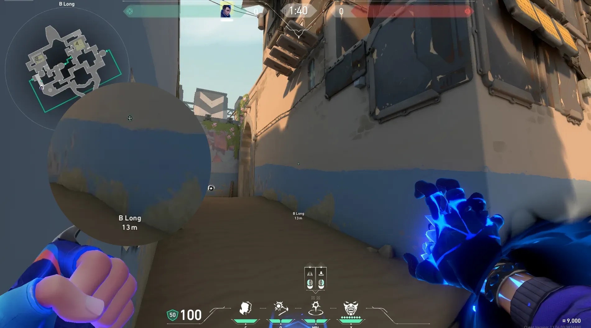 Yoru Gatecrash on Bind Attack Site B — step 2 of 4: Aim — line up the shot