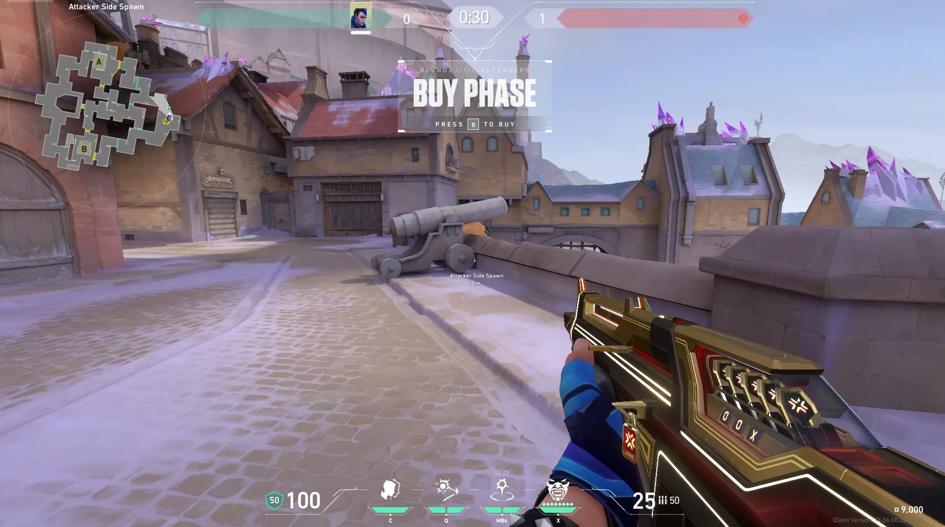 Attacker Spawn to B Lobby — Yoru lineup on Corrode