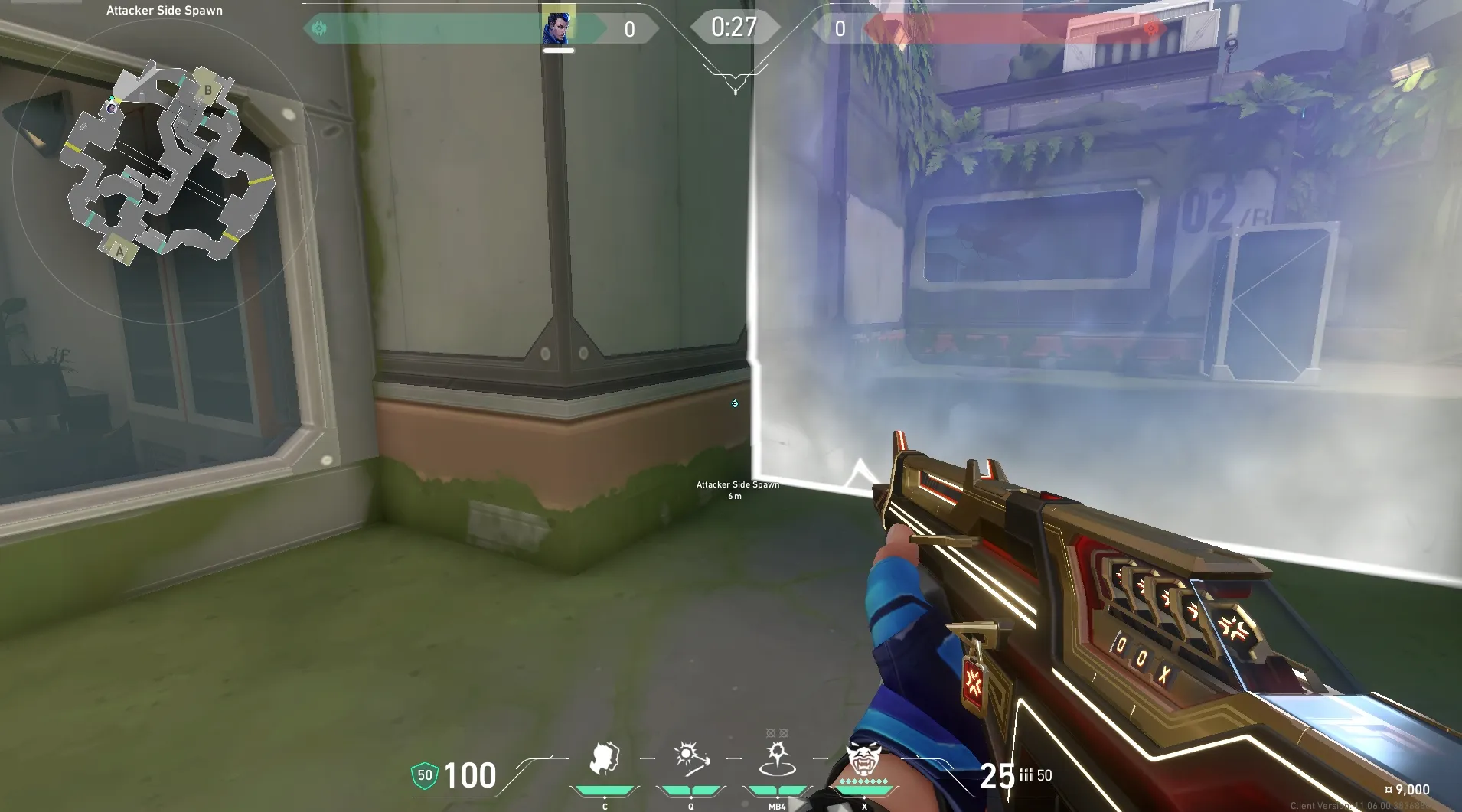 Attacker Spawn to B Tower — Yoru lineup on Fracture