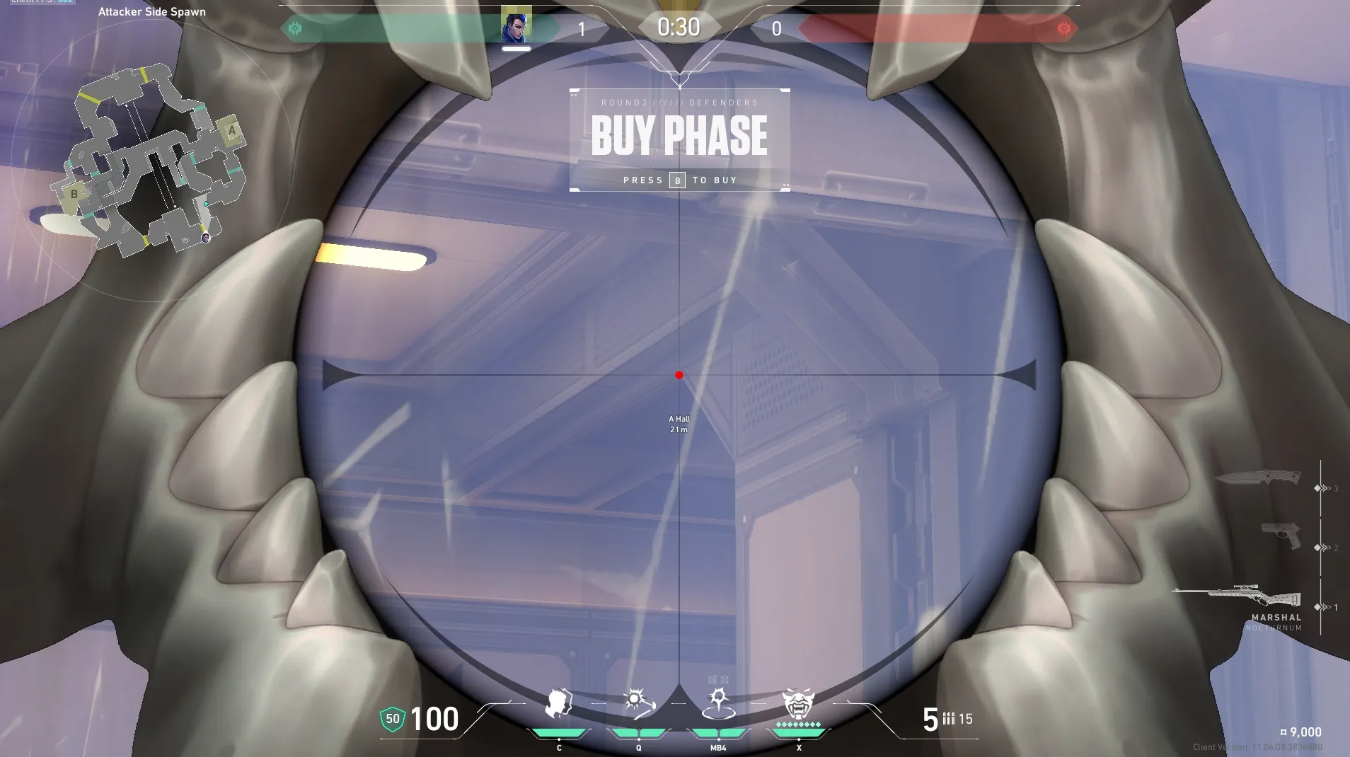 Yoru Gatecrash on Fracture Attack Site A — step 3 of 4: Aim — line up the shot
