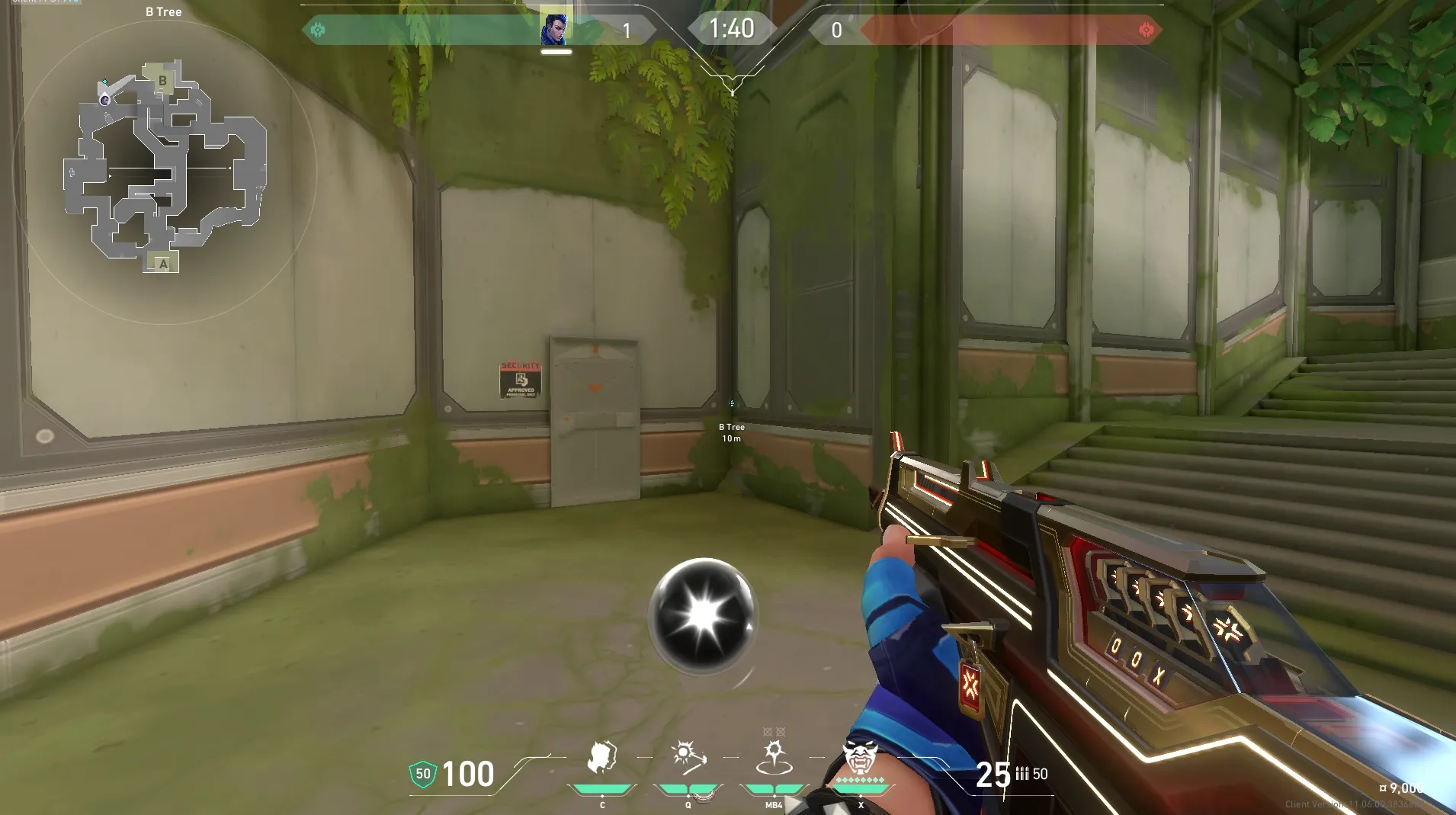 B Tree to Defender Spawn (from B Main) — Yoru lineup on Fracture
