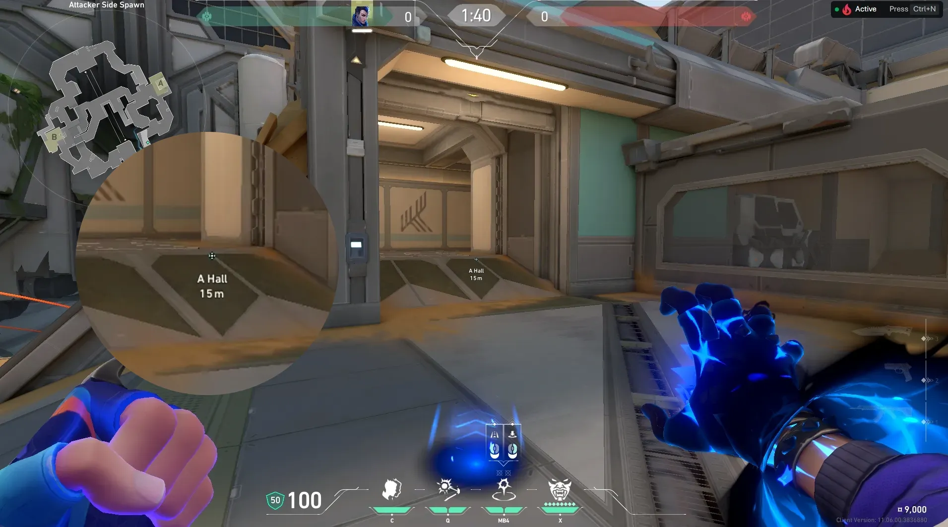 Yoru Gatecrash on Fracture Attack Site A — step 2 of 3: Aim — line up the shot