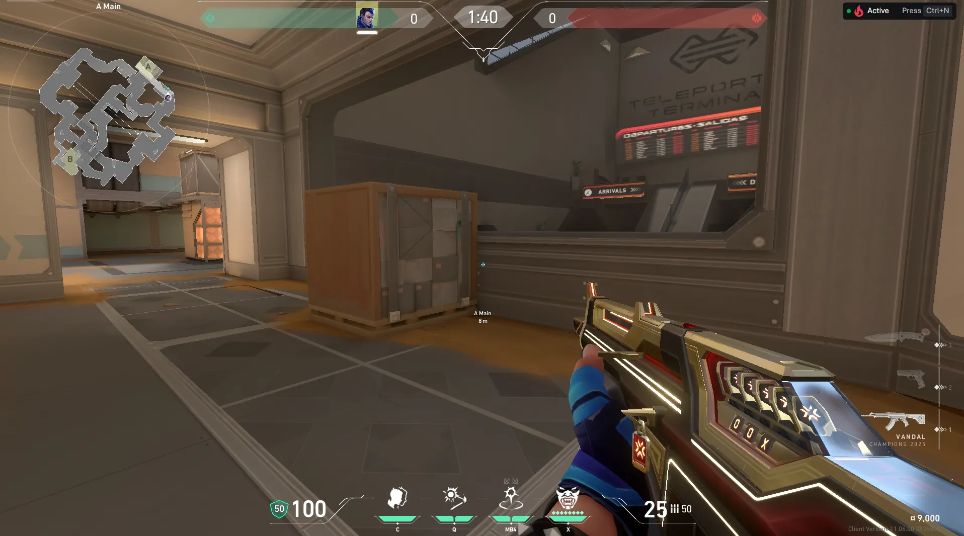 A Main to Attacker Spawn — Yoru lineup on Fracture