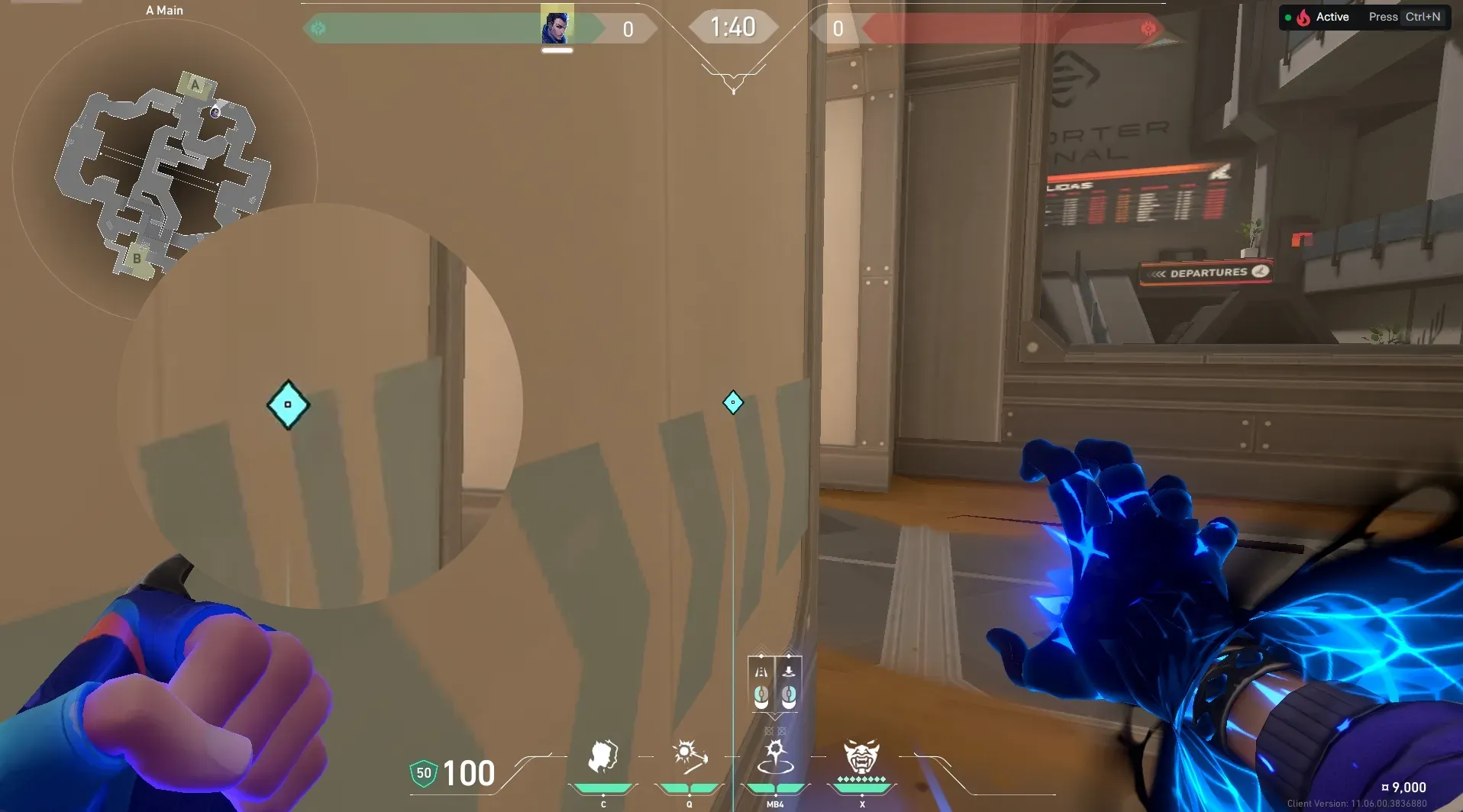 Yoru Gatecrash on Fracture Attack Site A — step 2 of 3: Aim — line up the shot