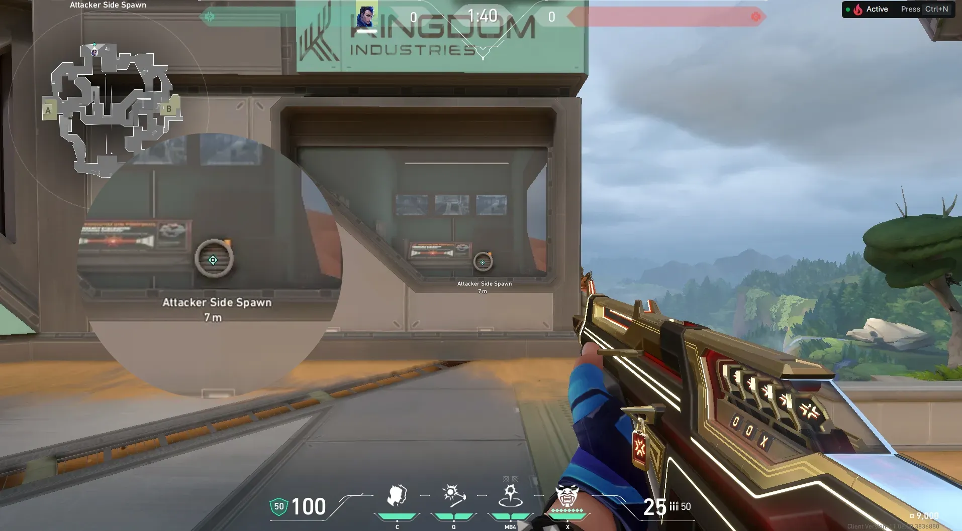 Attacker Spawn to A Drop #2 — Yoru lineup on Fracture