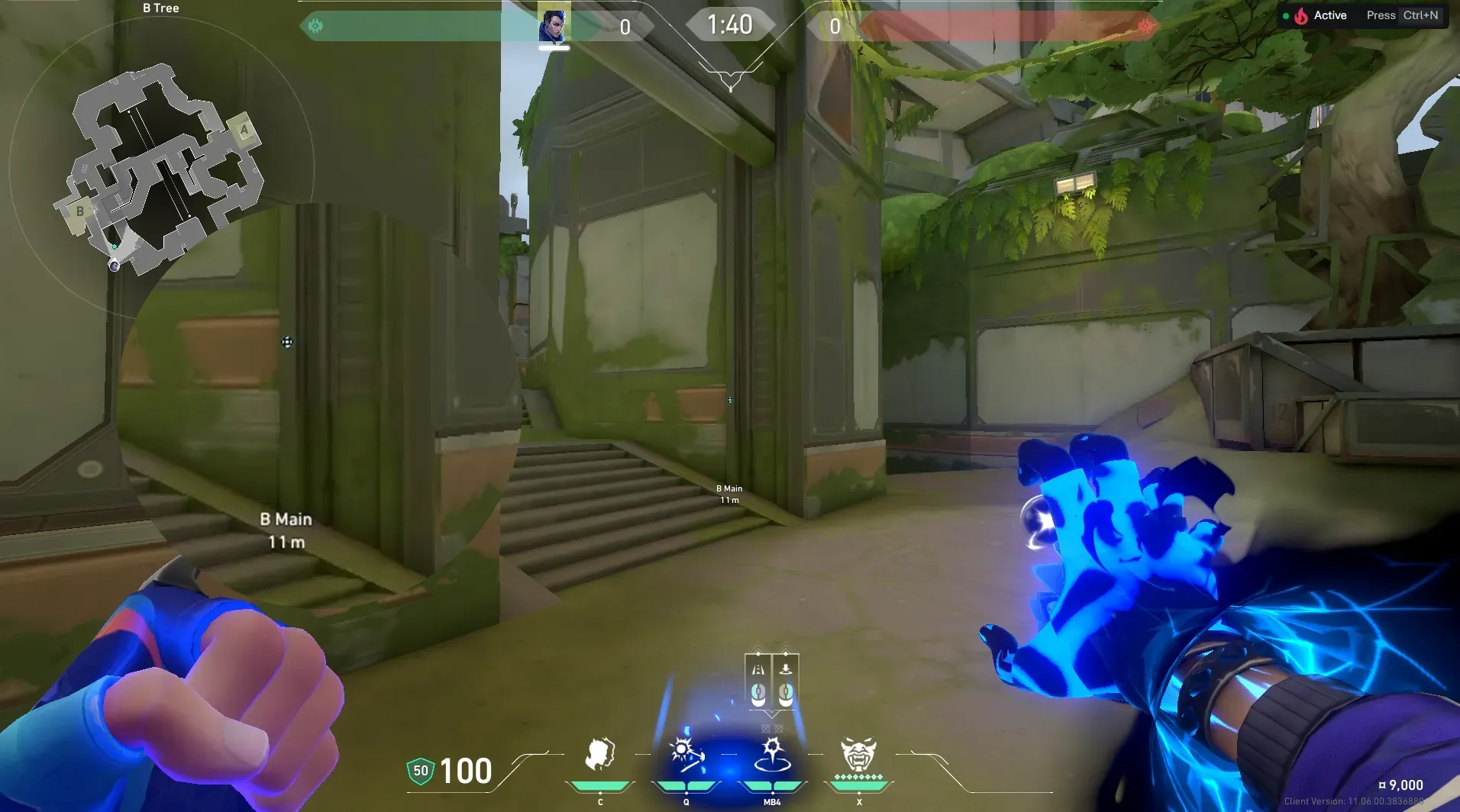 Yoru Gatecrash on Fracture Attack Site B — step 2 of 3: Aim — line up the shot